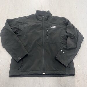 The North Face‎ TNF Apex Jacket Men's Size Medium Black Soft Shell Windproof